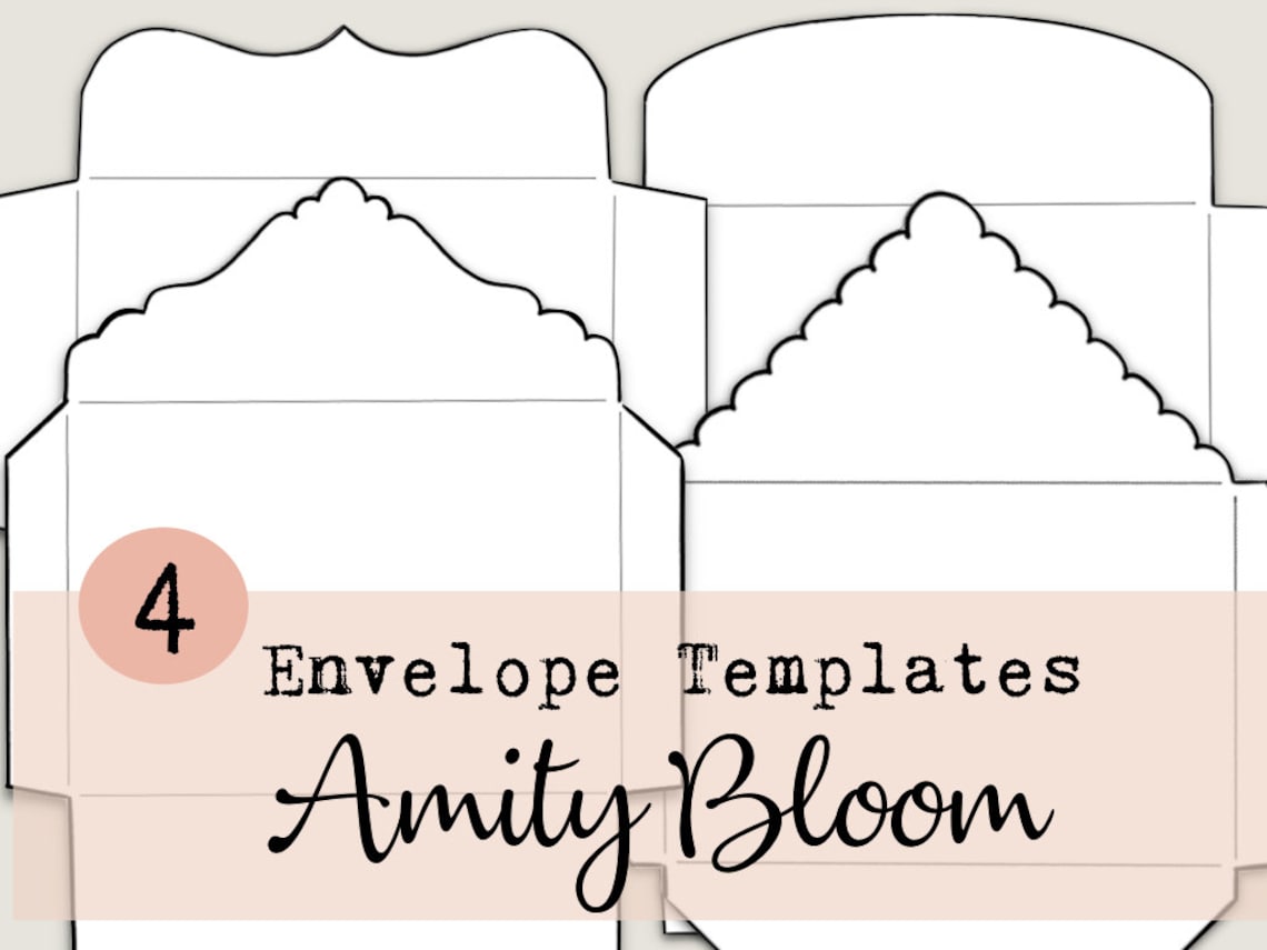 Envelope Templates Digital Etsy
