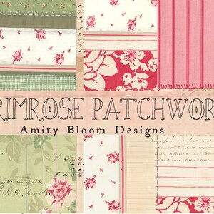 Primrose Patchwork Quilted Paper | Slow Stiched Decorative Paper Kit ...