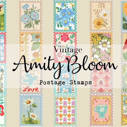 Printable Vintage Postage Stamps Travel and Transport Themed | Etsy