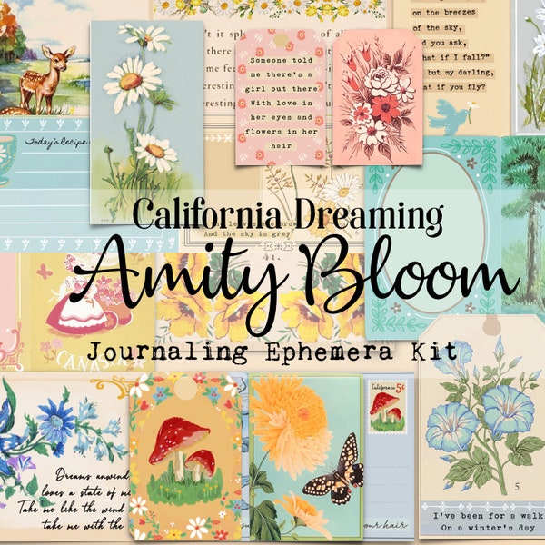 California Dreaming | Decorative Ephemera Kit