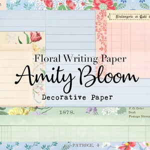 Bloemen schrijfpapier
