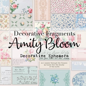 Decorative Fabric & Paper Ephemera Fragments