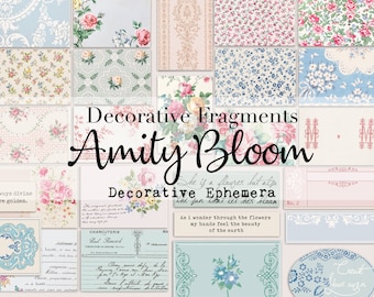 Decorative Fabric & Paper Ephemera Fragments