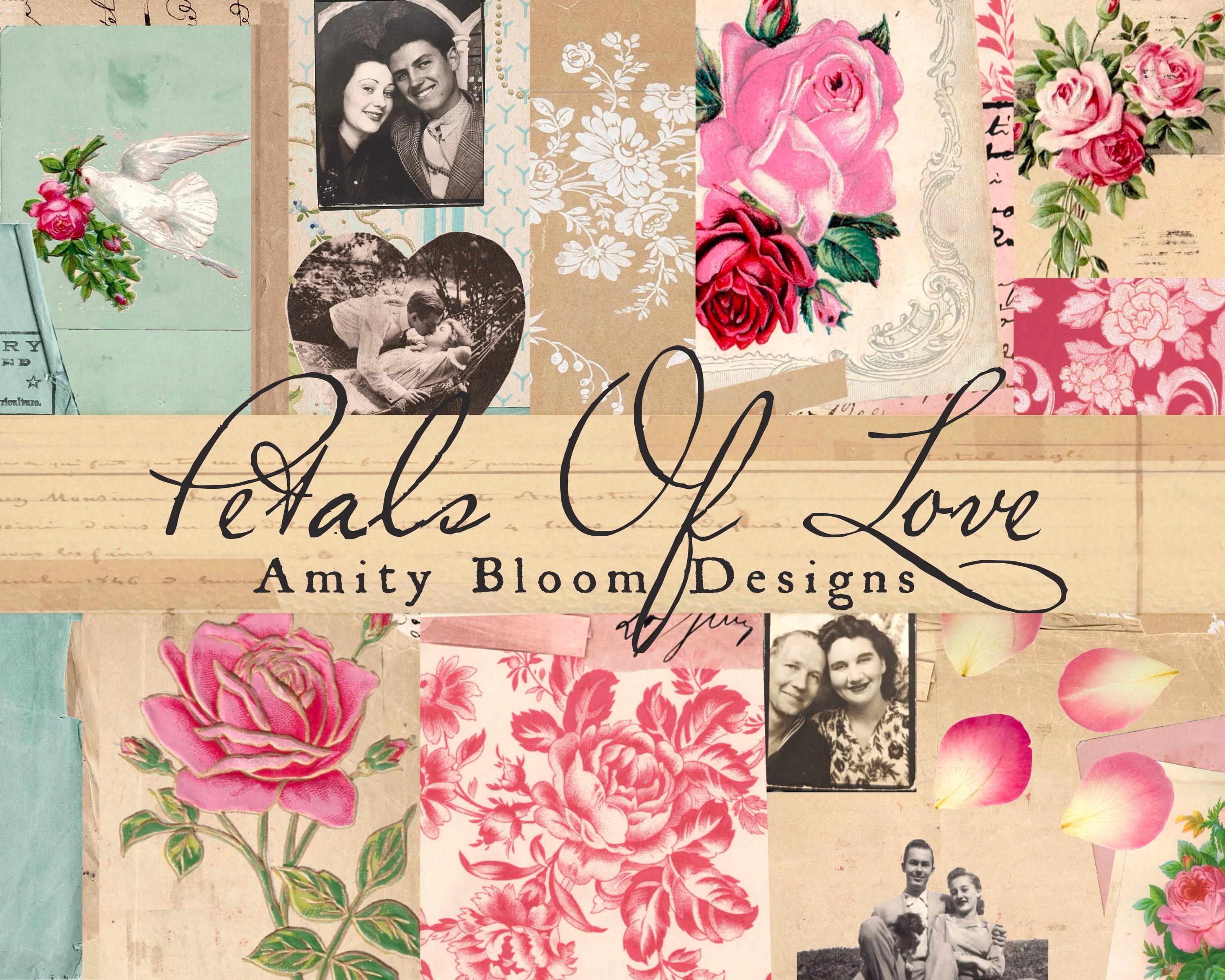 Petals of Love | Vintage Decorative Paper & Journal Artist