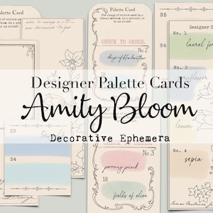 Ontwerperpalet Vintage kaarten | Decoratieve efemeriden