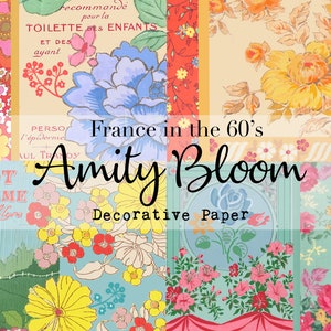 Frankreich 60er Jahre Deko Papier Bausatz