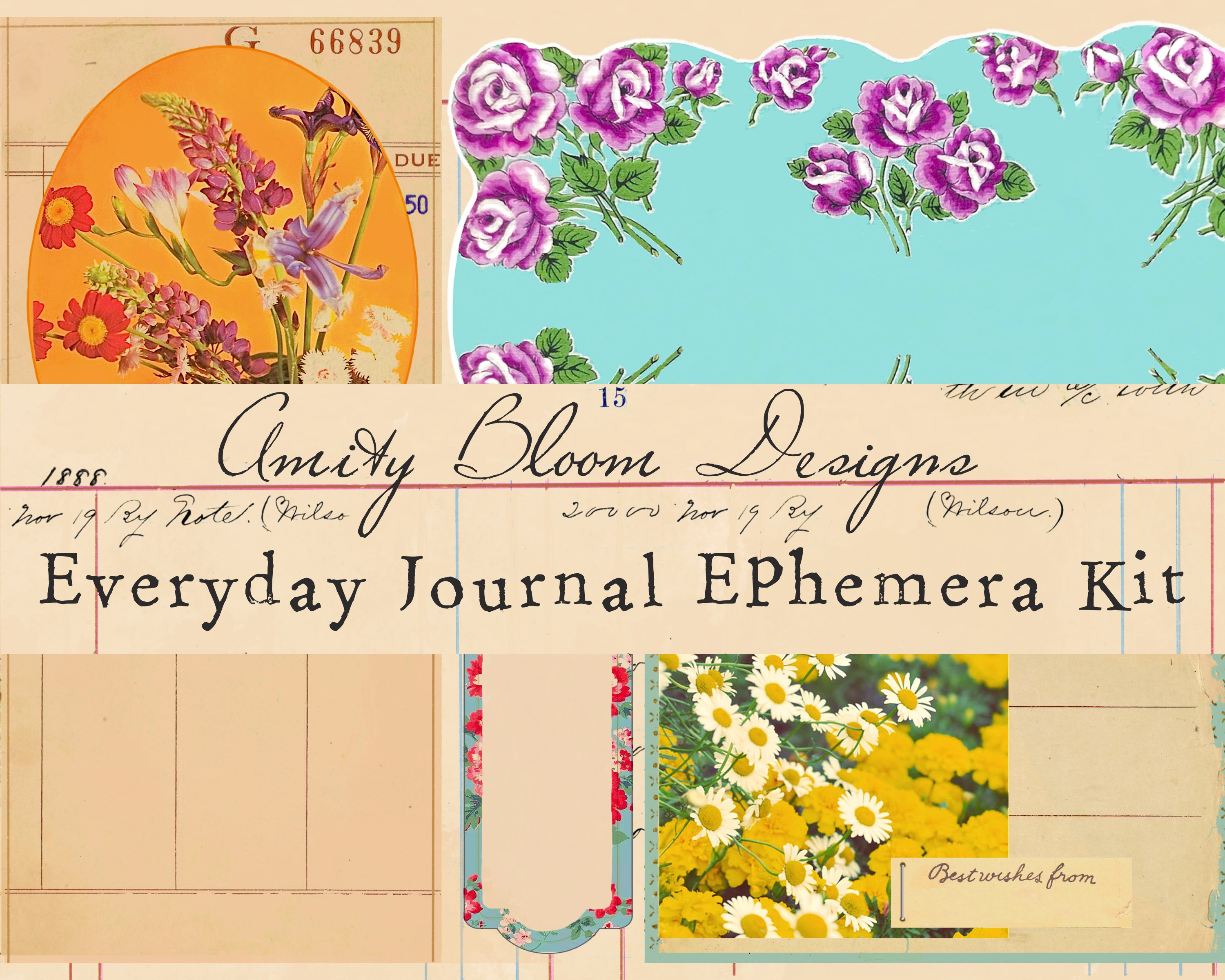 Everyday Journal Ephemera Kit Etsy