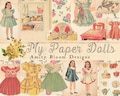 My Vintage Paper Dolls Kit | Vintage Paper Doll & Dollhouse Ephemera Kit | 50+ Dresses