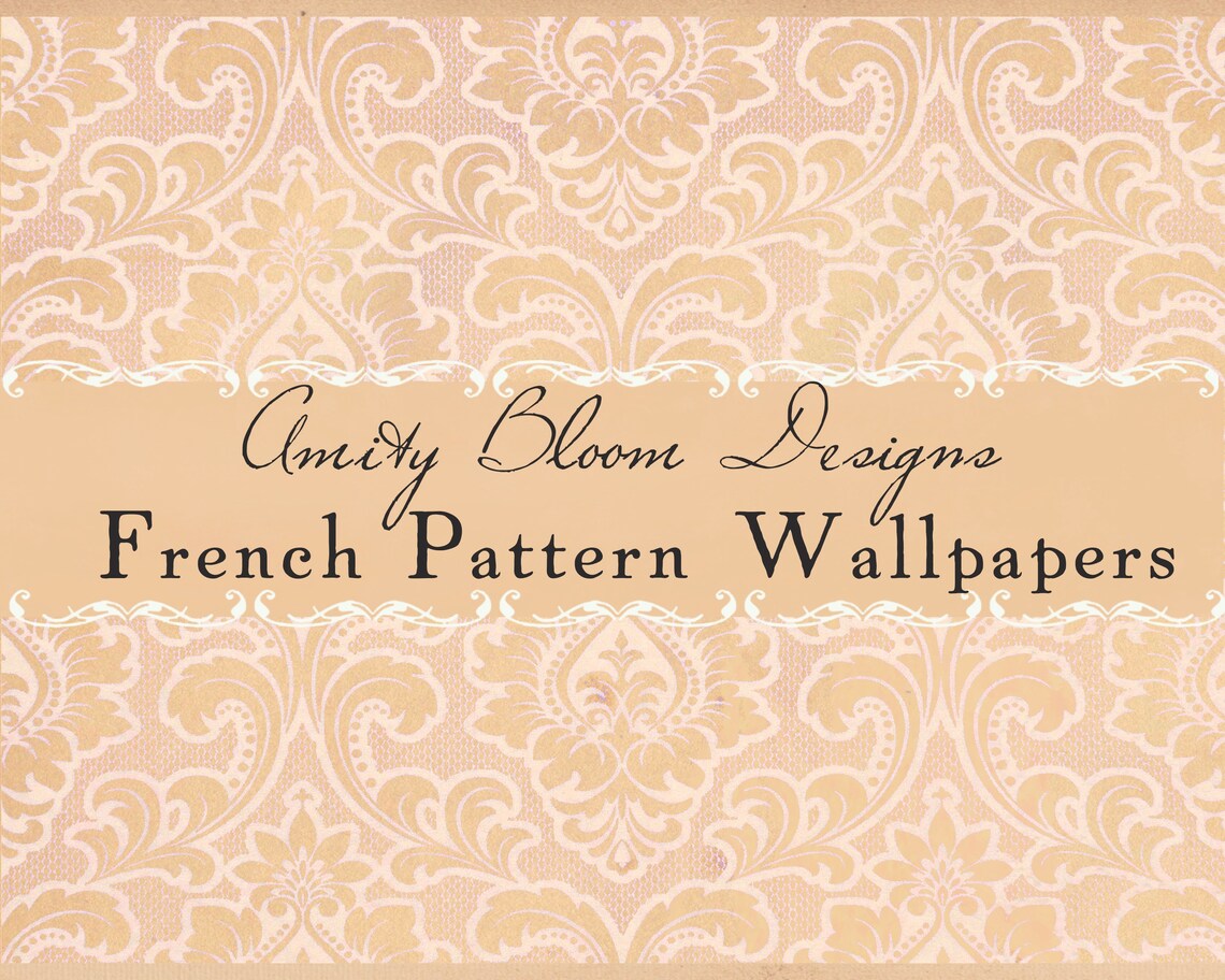 French Pattern Wallpapers Antique Decorative Wallpaper - Etsy