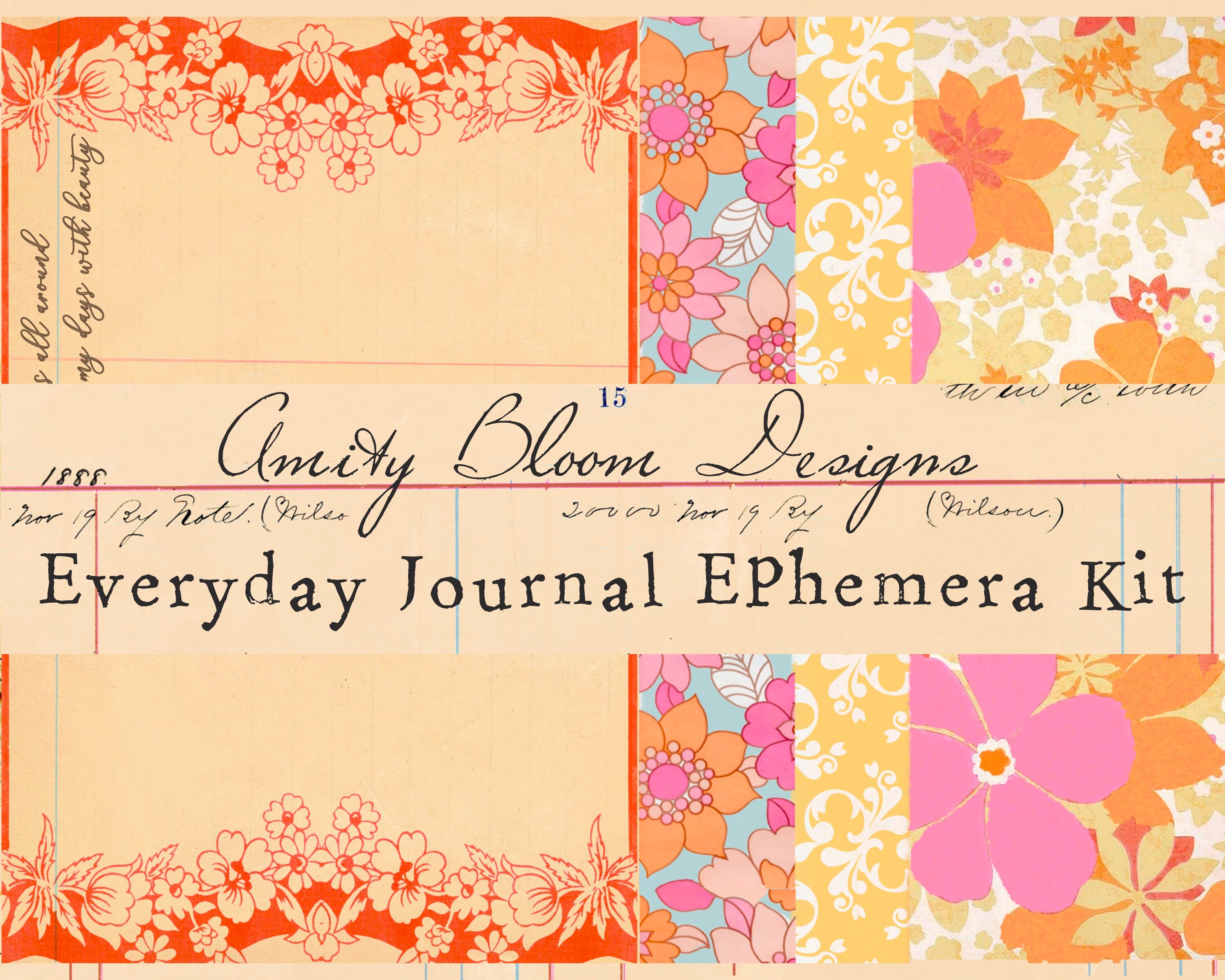 Everyday Journal Ephemera Kit Etsy