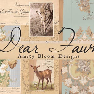Dear Fawn | Vintage Decorative Poetry Paper & Journal Artist Kit - Etsy