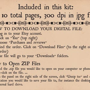 Vintage Layered Pockets | 20 Pockets 2 Sizes | Journal Ephemera image 5