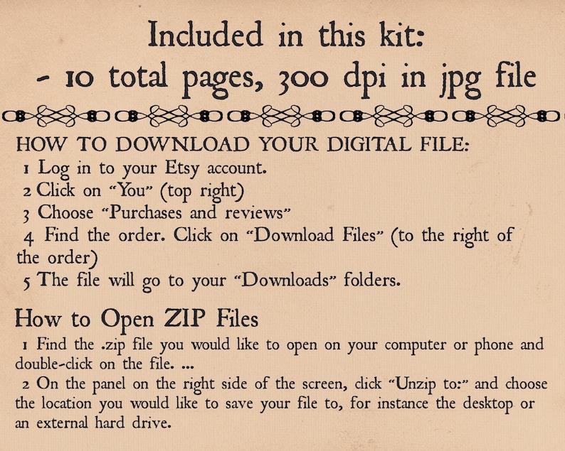 Vintage Layered Pockets | 20 Pockets 2 Sizes | Journal Ephemera image 5