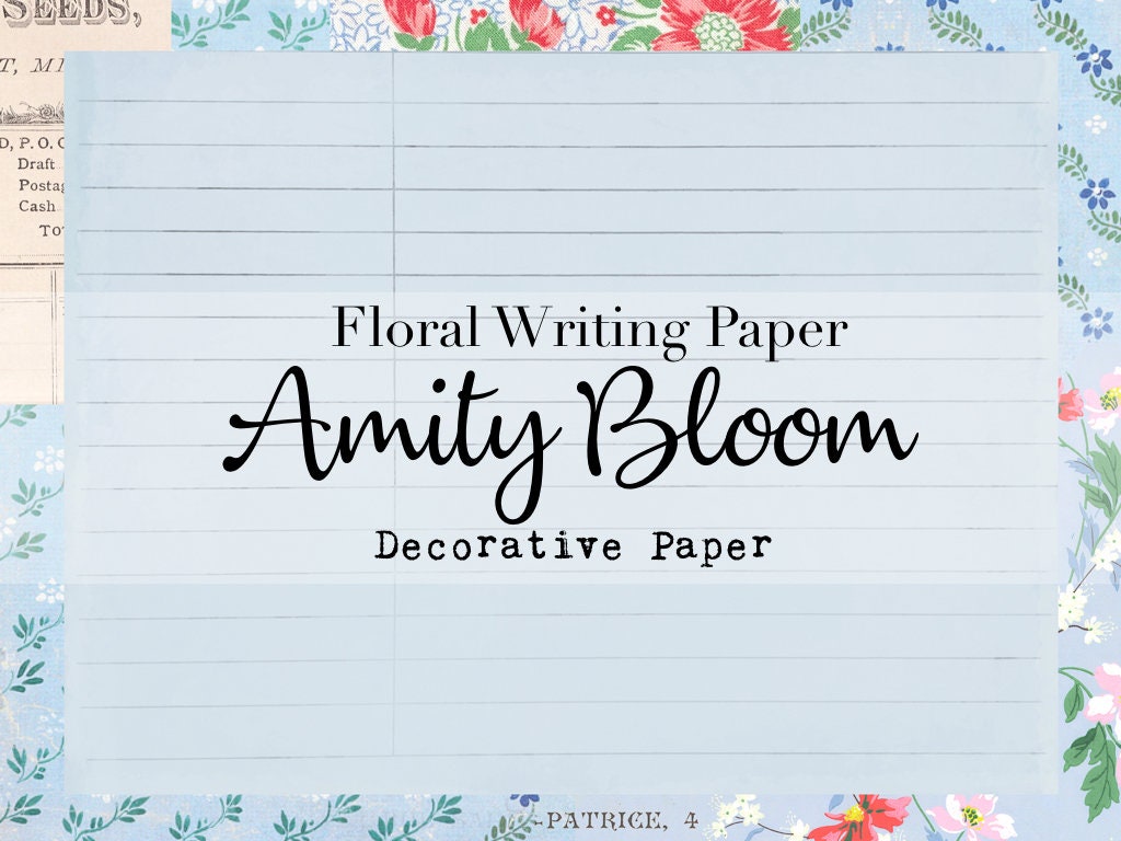 Floral Writing Paper - Etsy