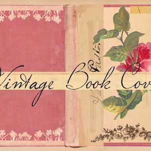 Vintage boekomslag | Antieke dagboekomslag