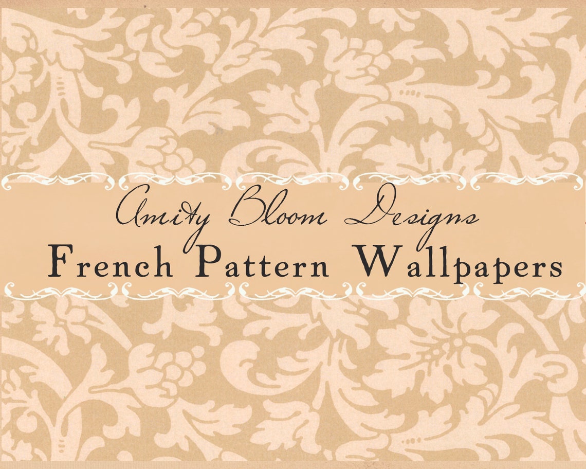 French Pattern Wallpapers Antique Decorative Wallpaper - Etsy