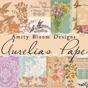 Aurelia's Papers | Decorative Antique Papers | Vintage Paper Kit