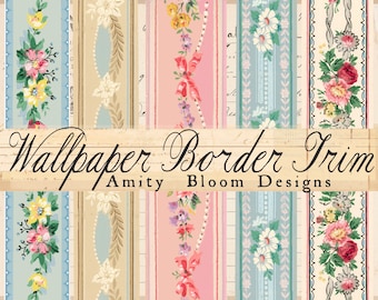 Vintage Wallpaper Border Trims