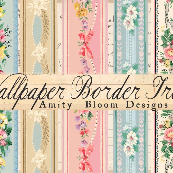 Vintage Wallpaper Border Trims