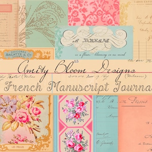 Vintage dagboekset Frans manuscript