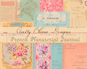 French Manuscript Vintage Journal Kit