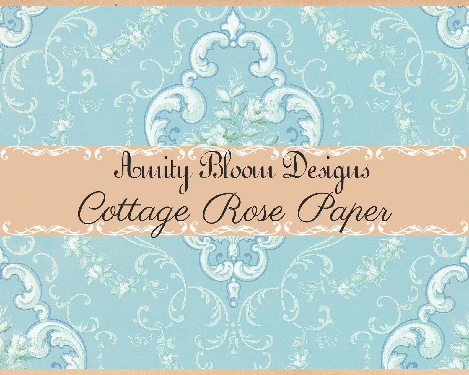 Cottage Rose Paper | Decorative Antique Papers | Vintage Papers - Etsy