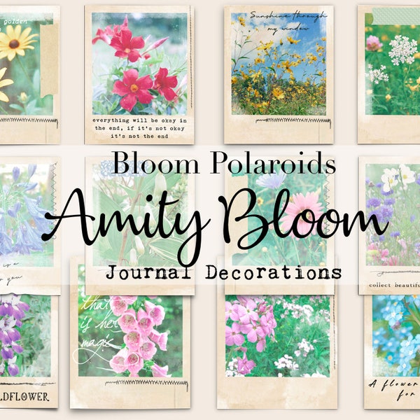 Bloom Polaroid Journaling Cards
