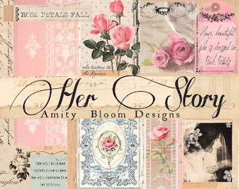 Her Story | Vintage Decorative Paper & Journal Kit