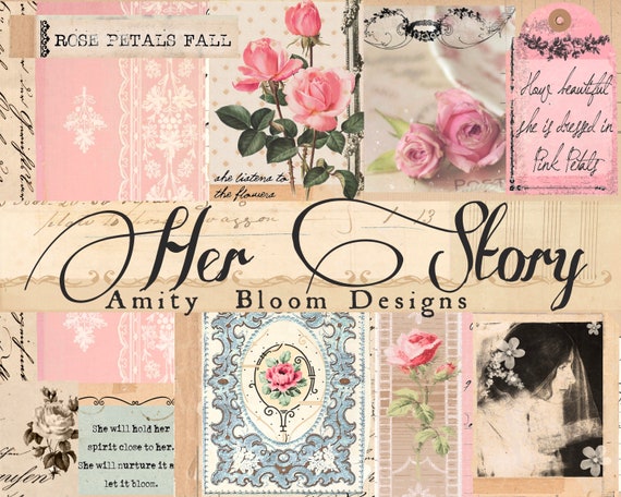 Her Story | Vintage Decorative Paper & Journal Kit