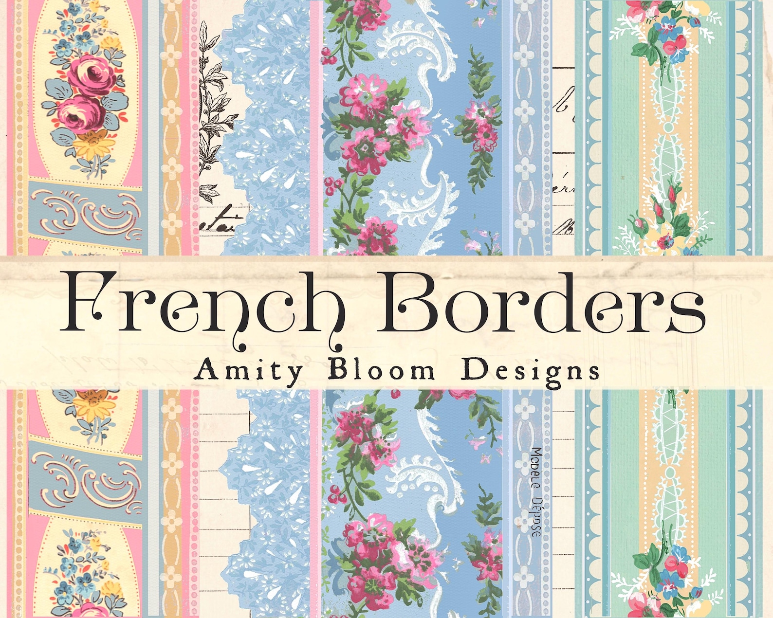 Vintage French Wallpaper Border Trims - Etsy