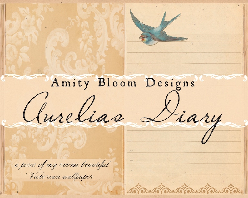 Aurelia's Diary Concept Journaling Kit | Vintage Decorative Papers ...