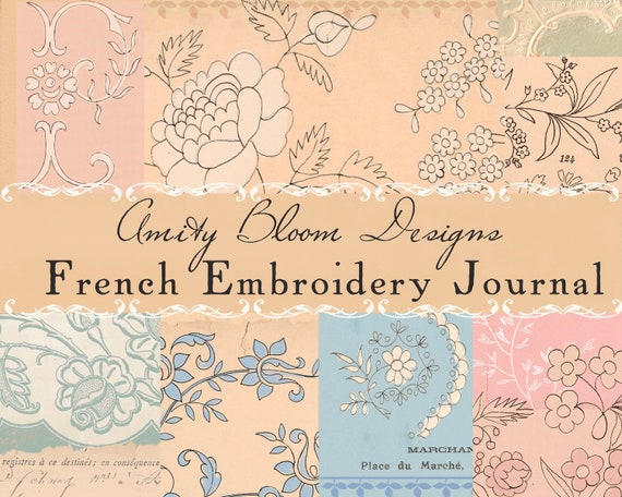 French Embroidery Journal Kit Vintage Decorative Paper -  Norway