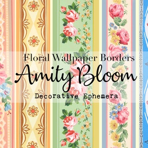Bordures de papier peint floral