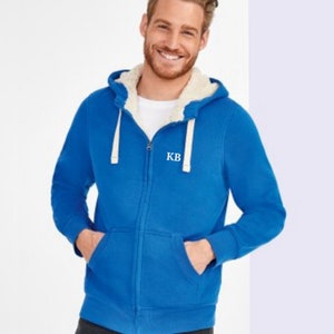 Personalisierte Unisex Sherpa Fleece Gefütterte Hoodies Bild 1