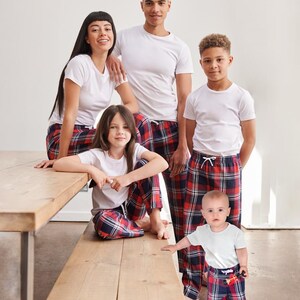 Men Cotton Flannel Tartan Check Pyjamas Bottom Lounge Shorts image 5