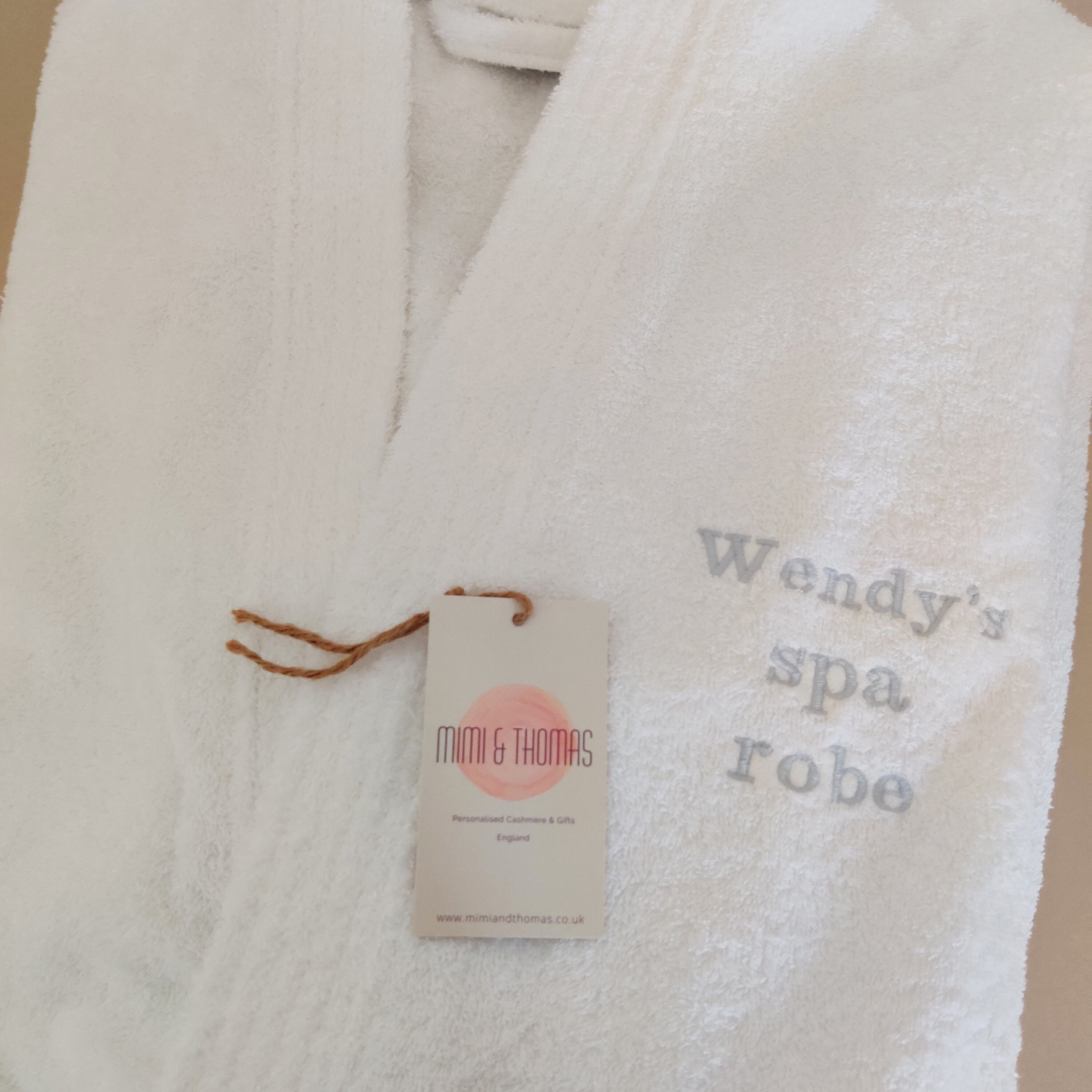 personalised towelling robe