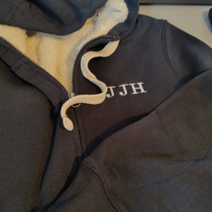 Personalisierte Unisex Sherpa Fleece Gefütterte Hoodies Bild 5