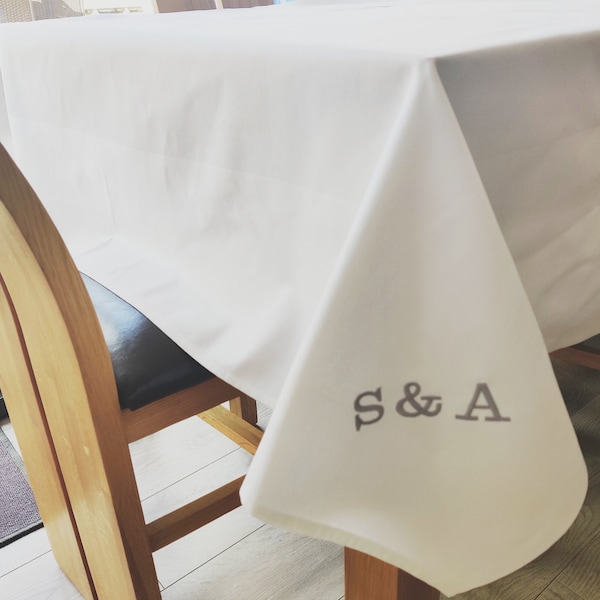 Personalised Premium Hotel Grade Cotton Satin Band Table Cloth