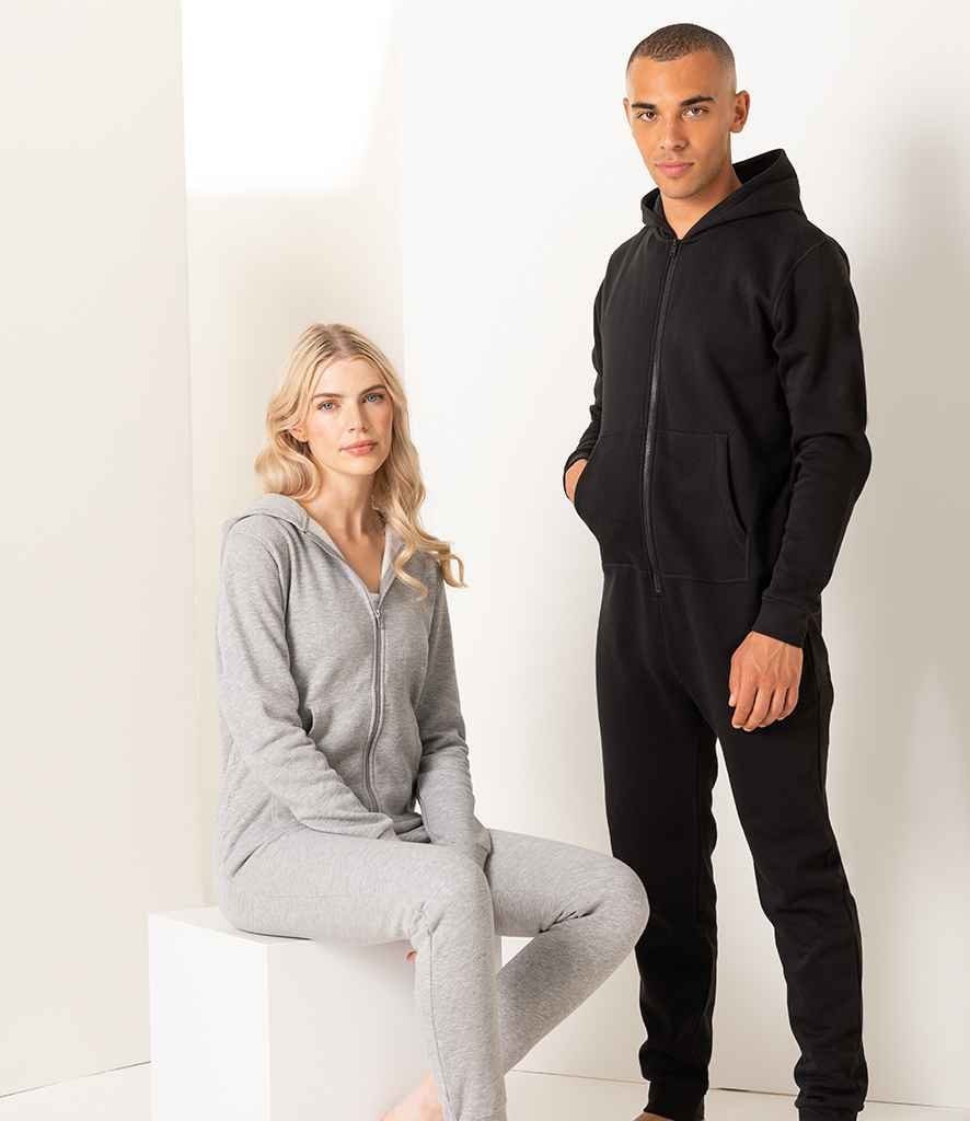 Personalised Unisex Adult Hooded Cotton Fleece Lined Onesie All in One