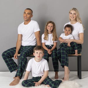 Men Cotton Flannel Tartan Check Pyjamas Bottom Lounge Shorts image 4