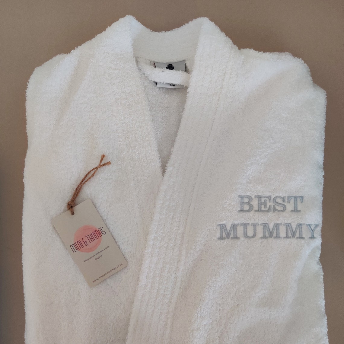 personalised toweling robe