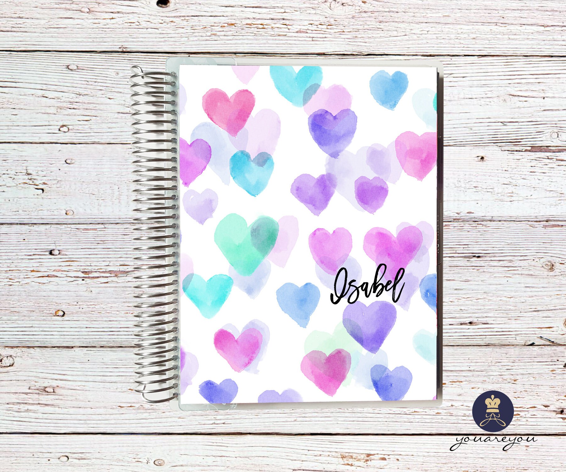 Hearts Planner Cover Erin Condren Cover Happy Planner Cover Etsy