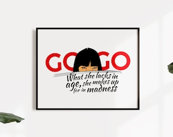 Gogo Yubari Print | Quentin Tarantino Print | Kill Bill Print