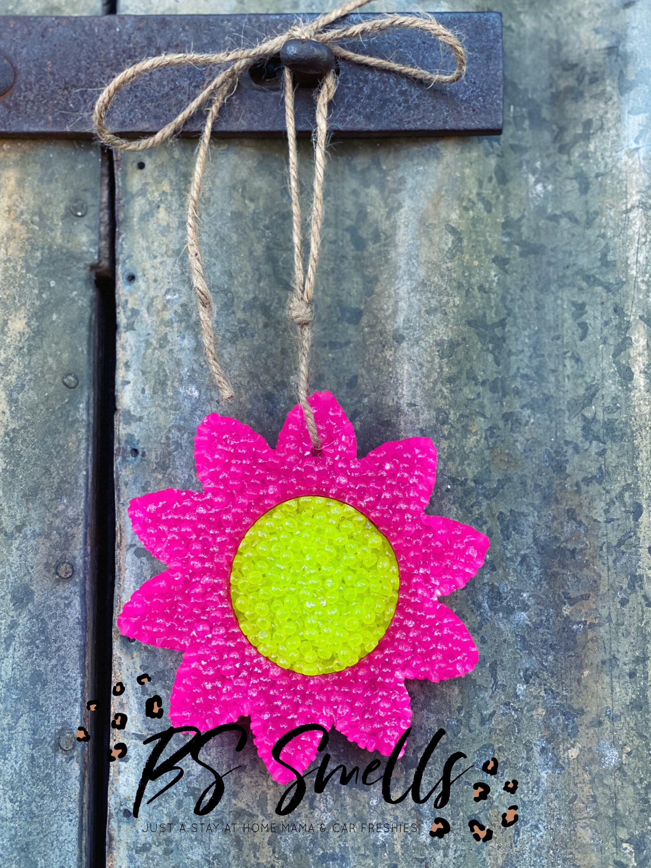 Sunflower car freshie car scents custom car freshener car Etsy