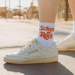 BEST SELLER! School of Rock Socks, Gifts for Him, Gifts for her, Jack Black, Musical, Funny, Pop Culture