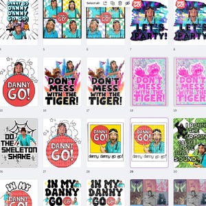 Immagini PNG D-Go (24 immagini) - Ottime per trasferimenti su magliette, decorazioni per compleanni, tutti i progetti di stampa