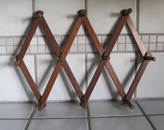 Wooden Accordion Cup Rack Small Wooden Hanging Rack 1 Etsy