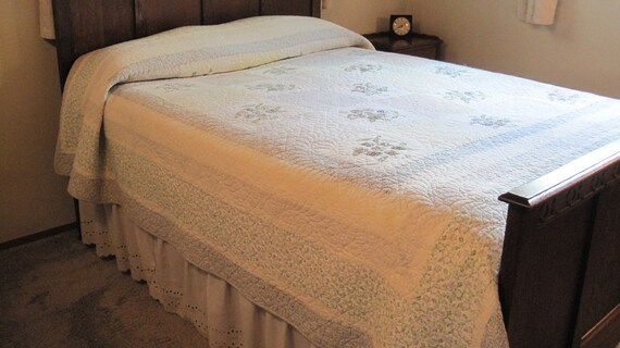 Twin Full Bedspread Quilted Bedspread Martha Stewart Etsy