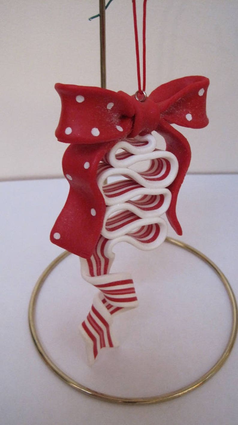 Christmas Ornament Xmas Polka dot Bow Ornament