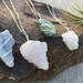 Healing Crystal Necklace - Genuine All Natural Raw Wire Wrap Pendant, onyx, jasper, calcite, citrine, amethyst, rose quartz, obsidian, point 